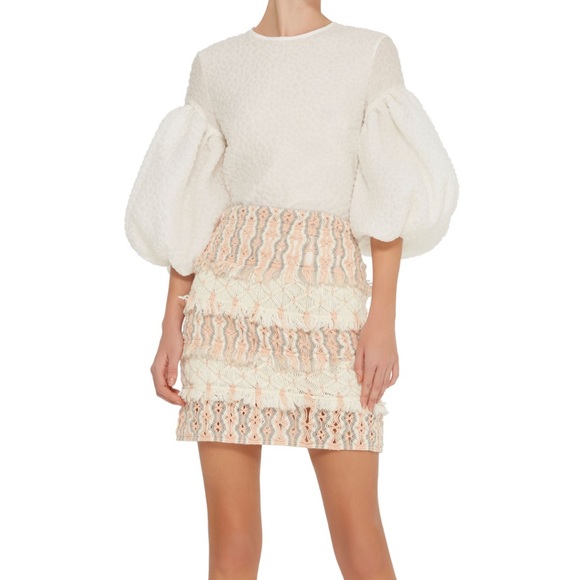 $550 NWT Tabula Rasa Crochet Skirt XS - Picture 3 of 9